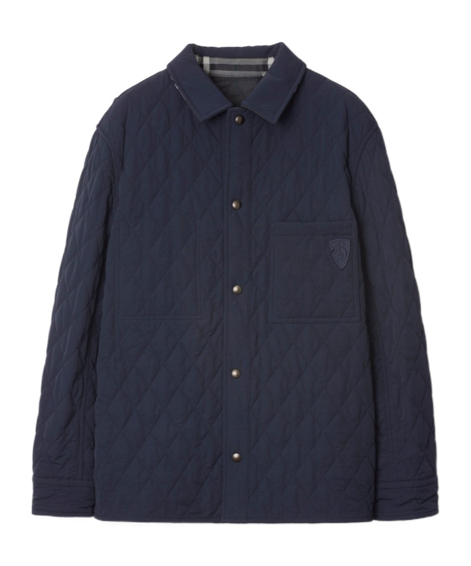 Burberry Double-sided Quilted Coat In Black