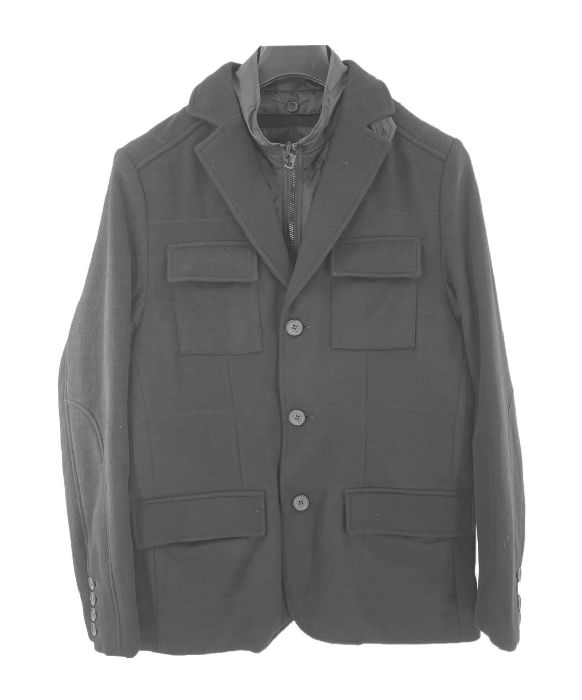Karl Lagerfeld Long-sleeved Casual Jacket In Black