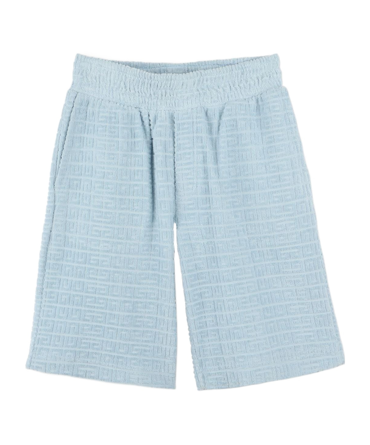 Givenchy Elastic Waist Shorts In Blue