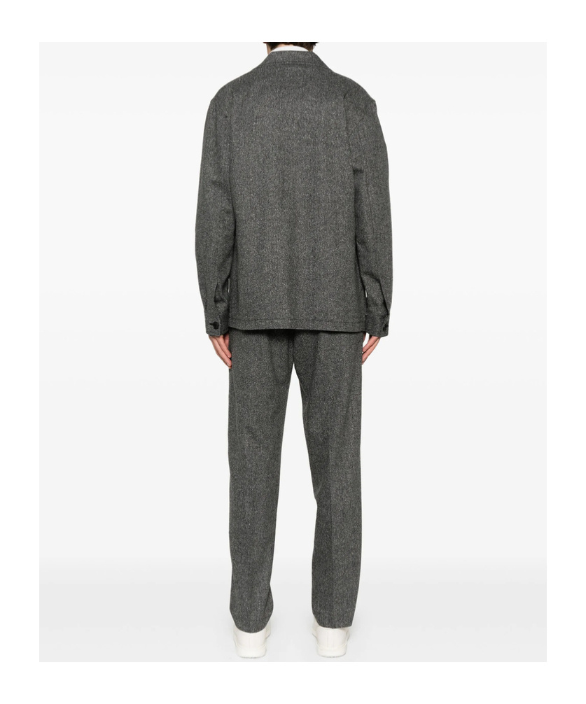 Tagliatore Long Sleeve Blazer And Belt Loop Pants Set