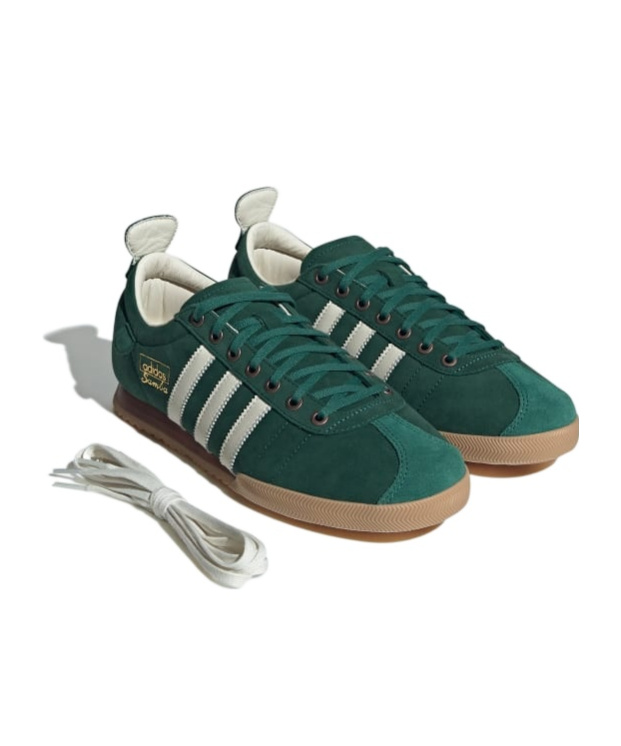 Adidas Originals Mens Adidas Samba 62 Suede Trainers In College Green/gray/second-hand Brown