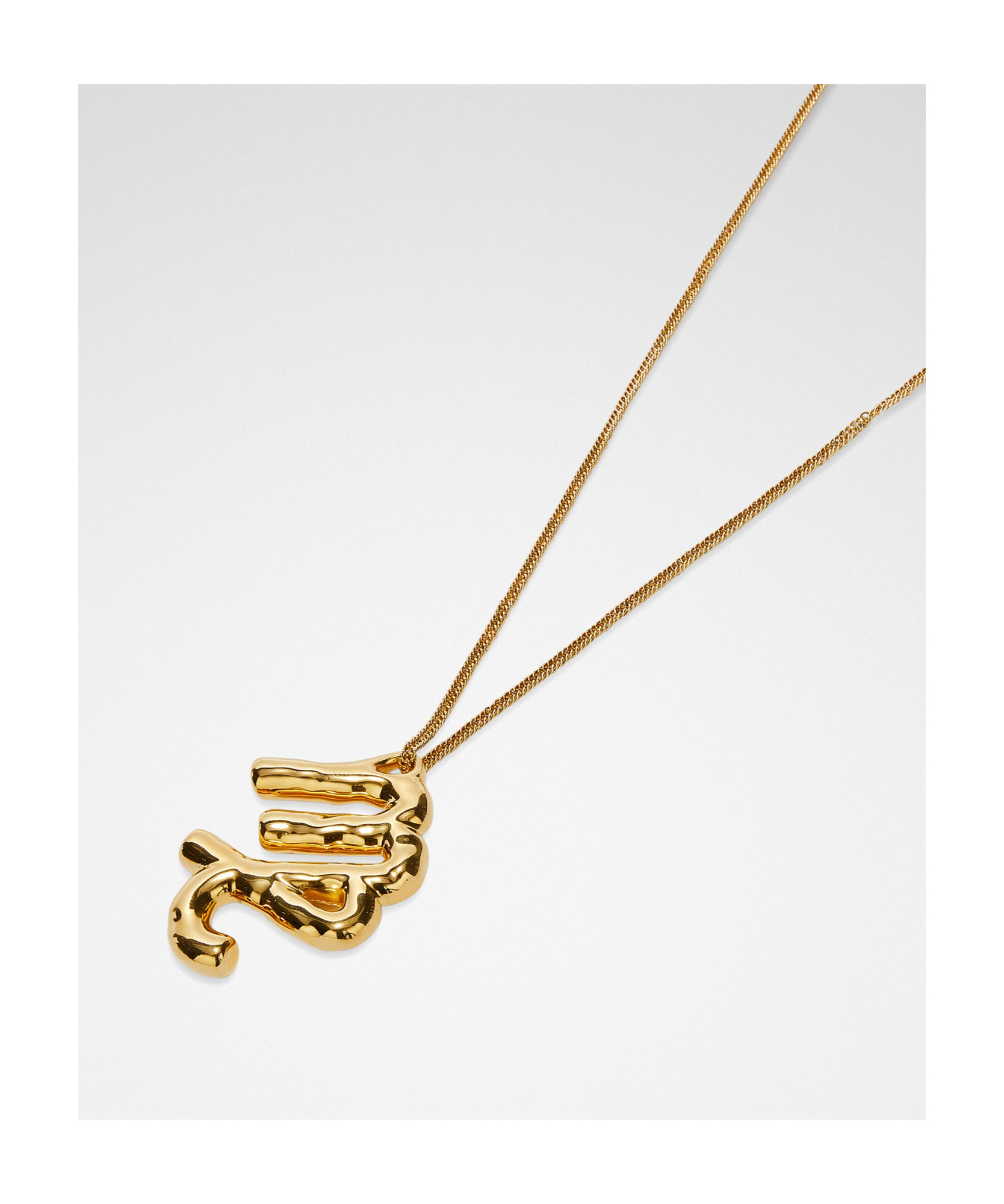 JIL SANDER ZODIAC-SIGN PENDANT NECKLACE 