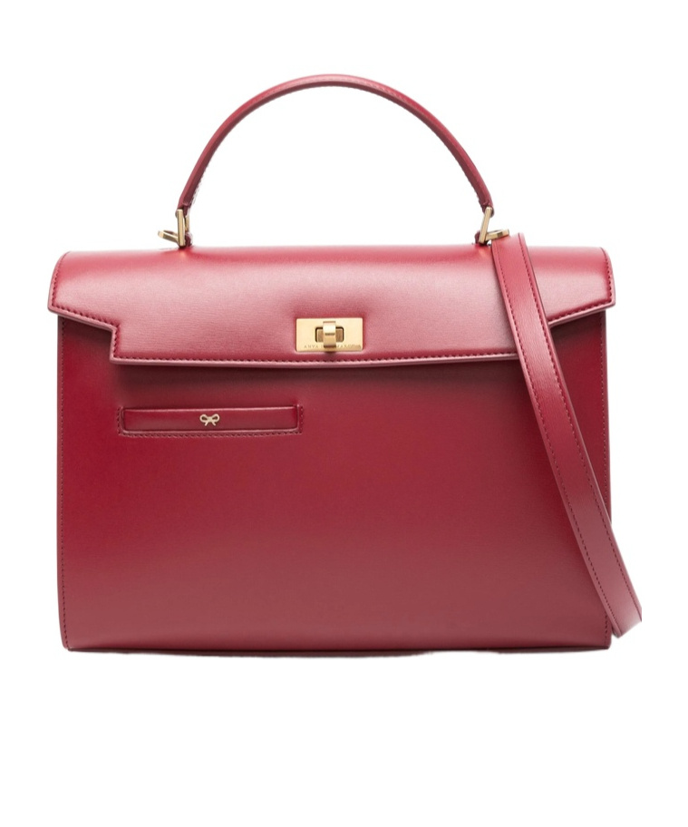Anya Hindmarch Mortimer Handbag In Bordeaux Red