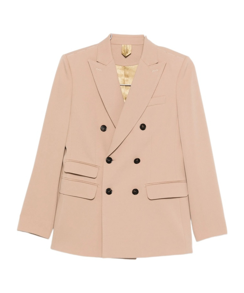 Max Mara Double-breasted Blazer In Pink