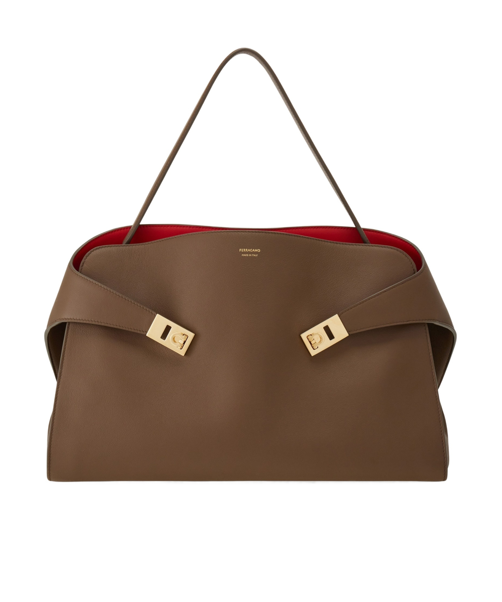 FERRAGAMO FERRAGAMO HUG SOFT BICOLOR MEDIUM SHOULDER BAG