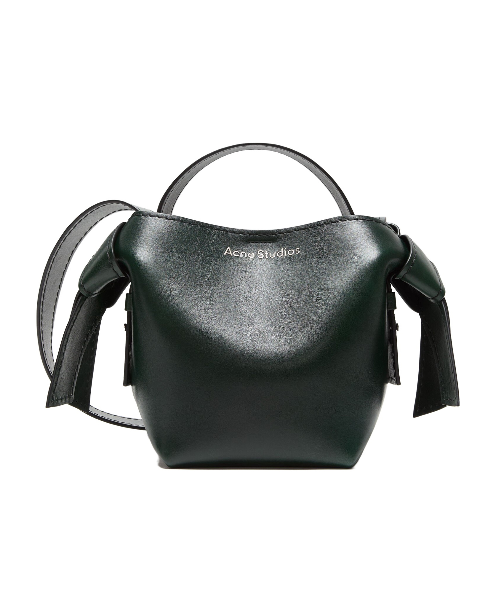 Shop Acne Studios Mini Musubi Crossbody Bag In Black