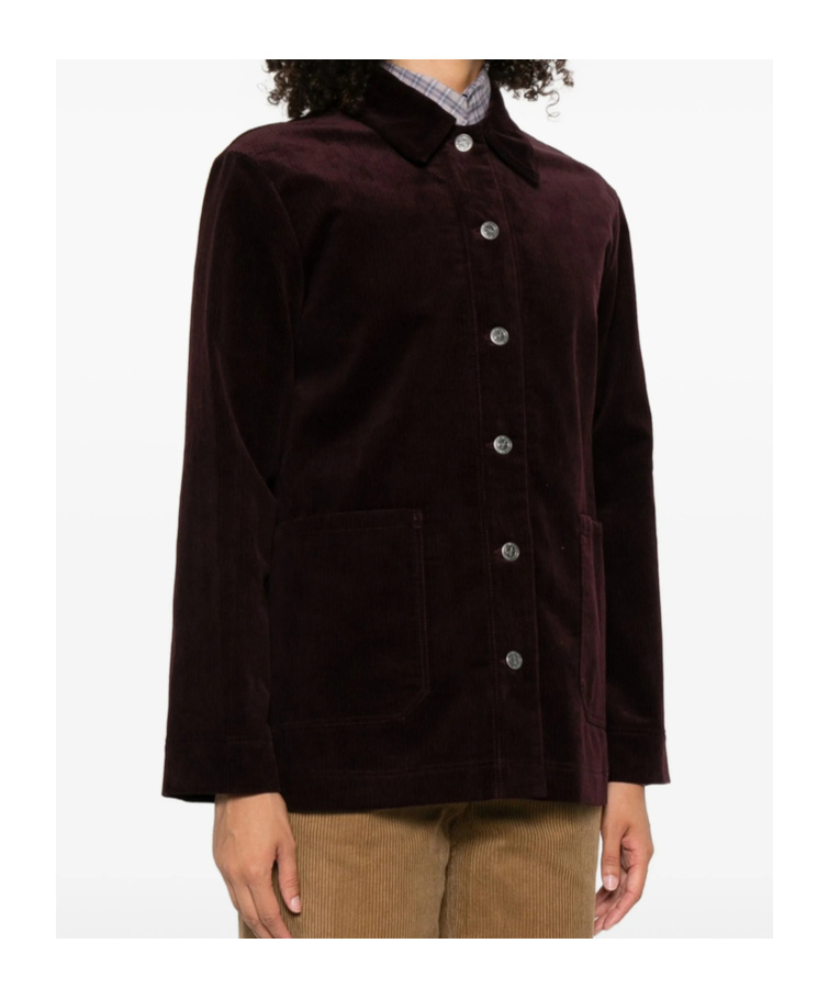 Apc Long Sleeve Casual Jacket In Brown