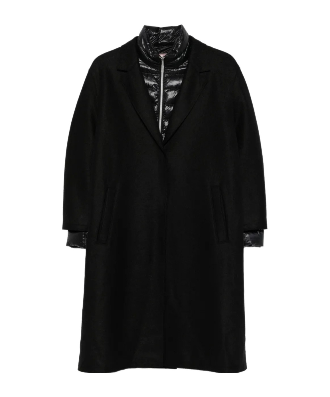 Herno Detachable-liner Coat In Black
