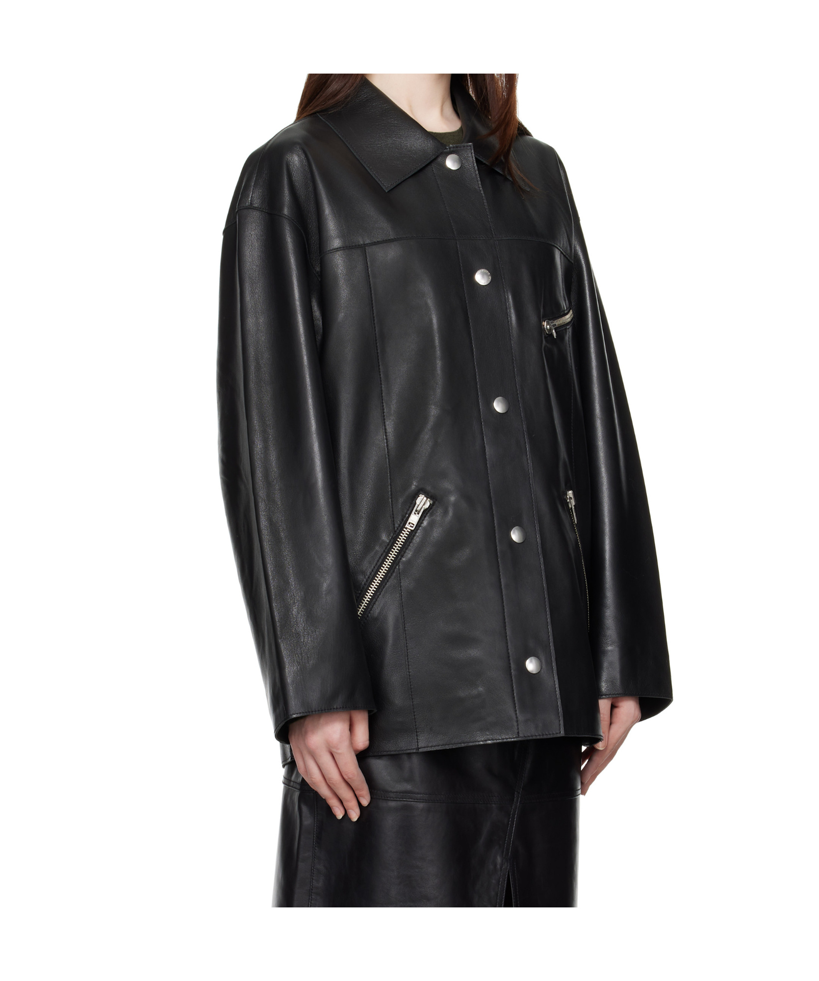Stand Studio Stand Elisia Leather Jacket In Black