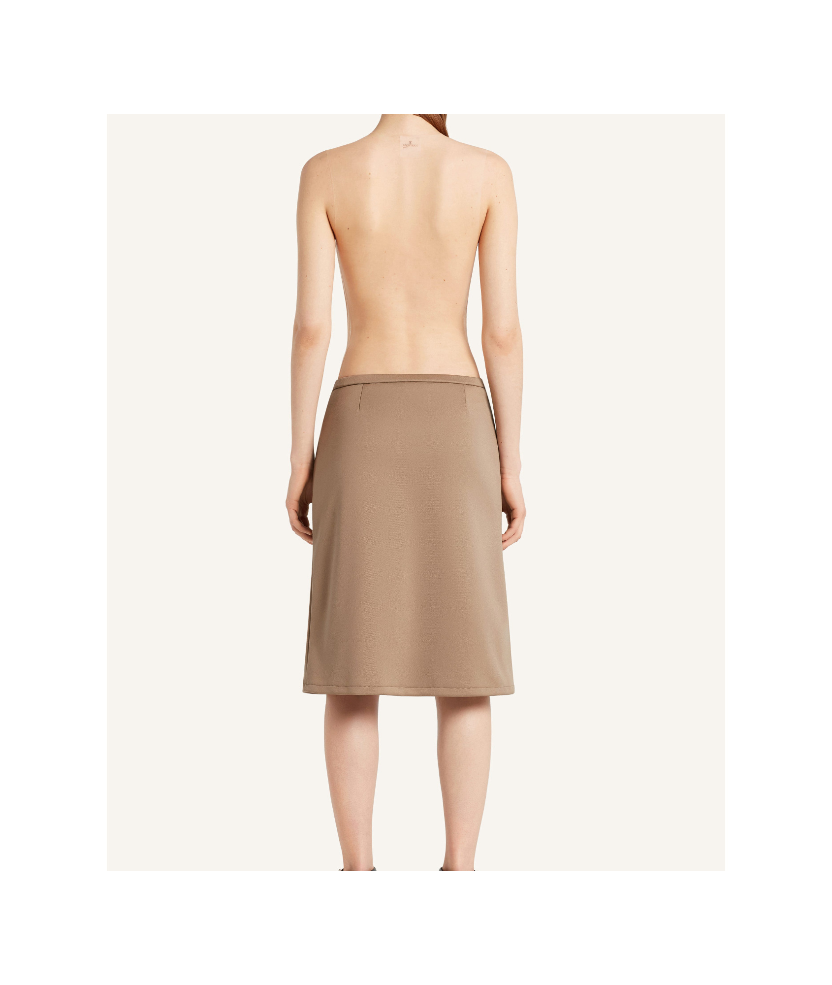 Courrèges Illusion Circle Lace Bodysuit In Neutral