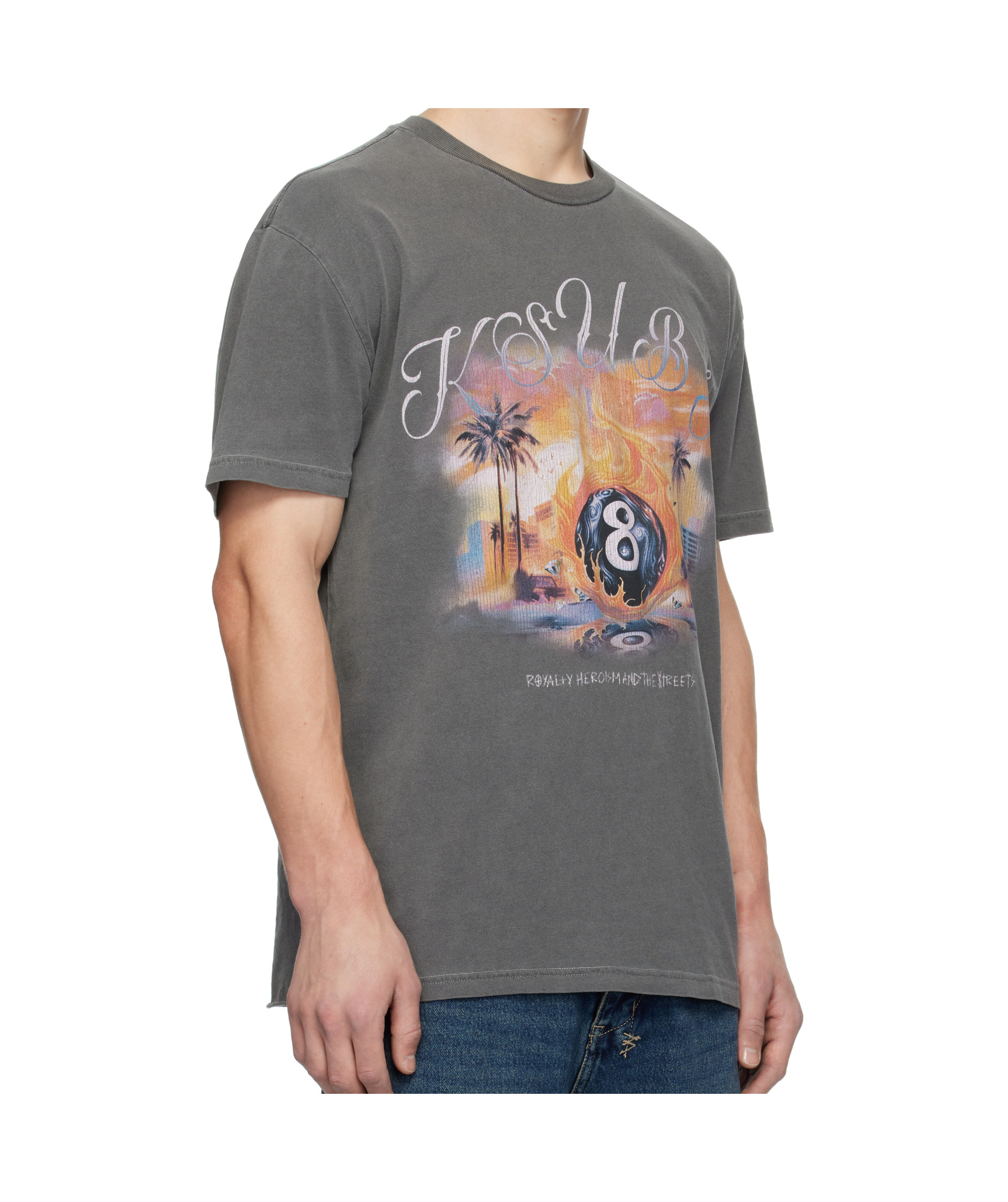 Shop Ksubi World Order Biggie T-shirt In Black