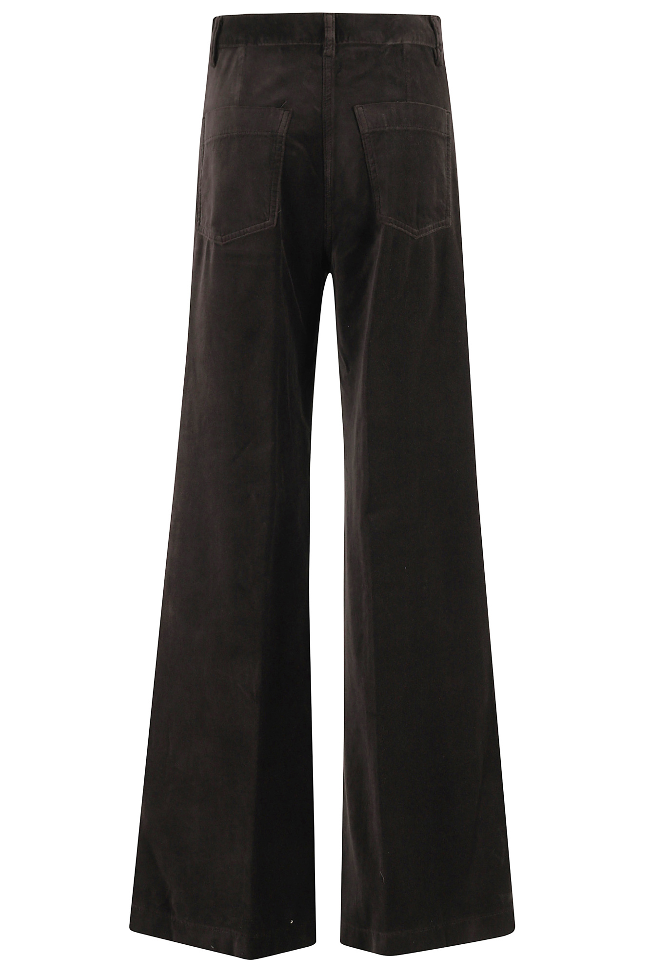 Aspesi Wide-leg Casual Pants In Black