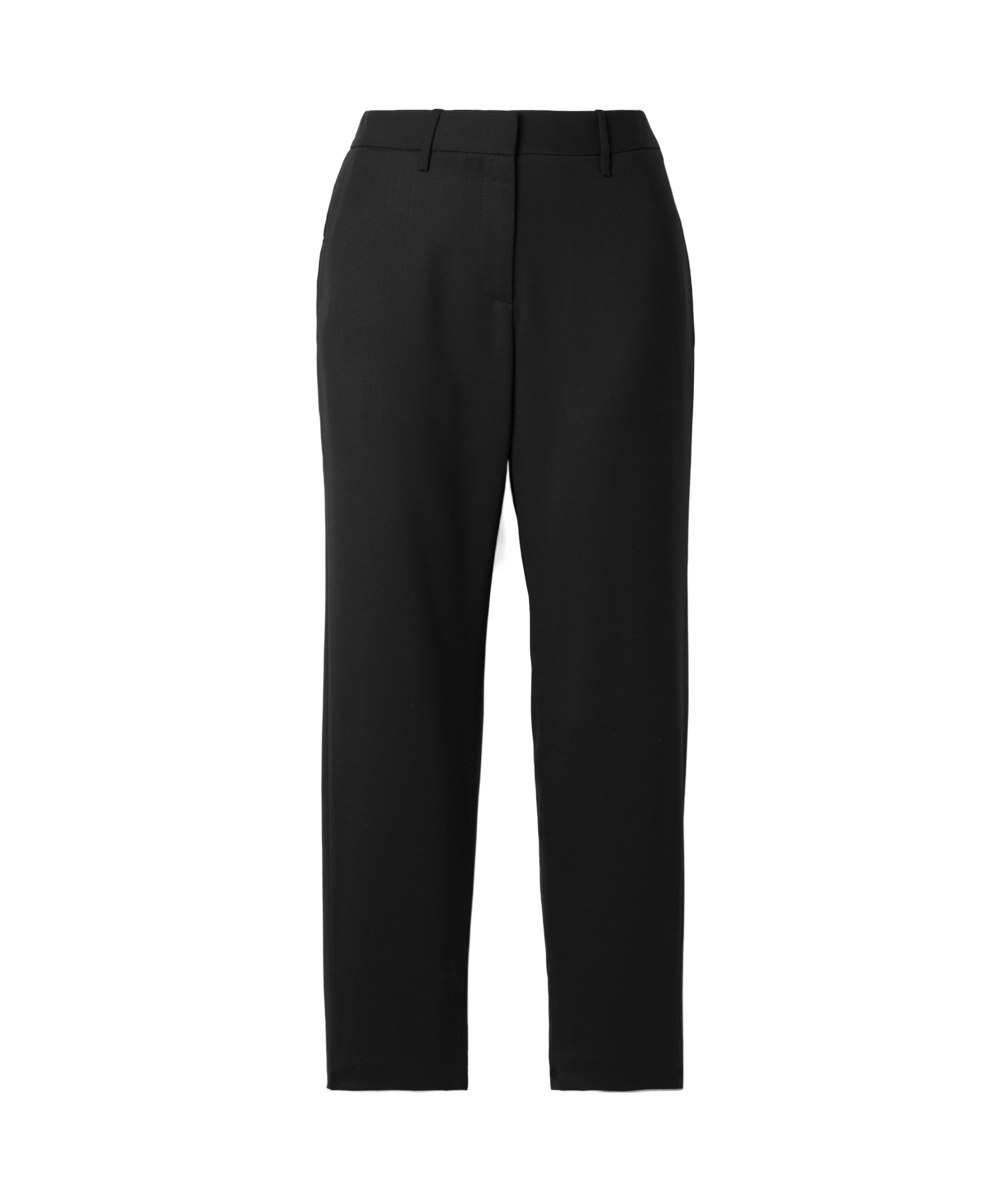 Nili Lotan Tel Aviv Wool-blend Twill Straight-leg Pants In Black