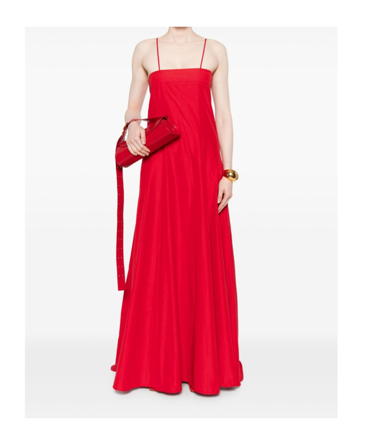 Shop Forte Forte Long Dress In Cotton