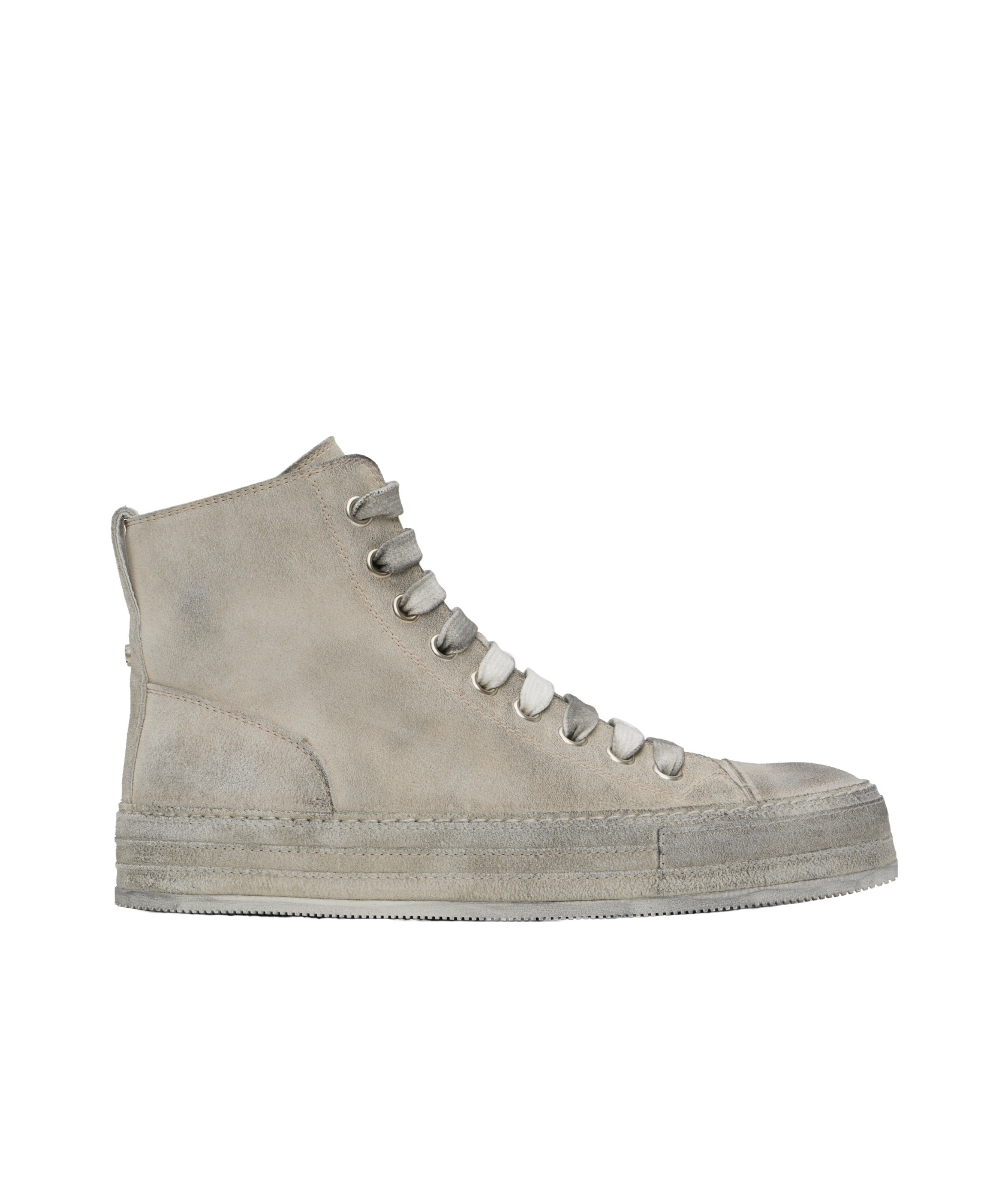 Ann Demeulemeester Off-white Raven High-top Sneakers In Nude