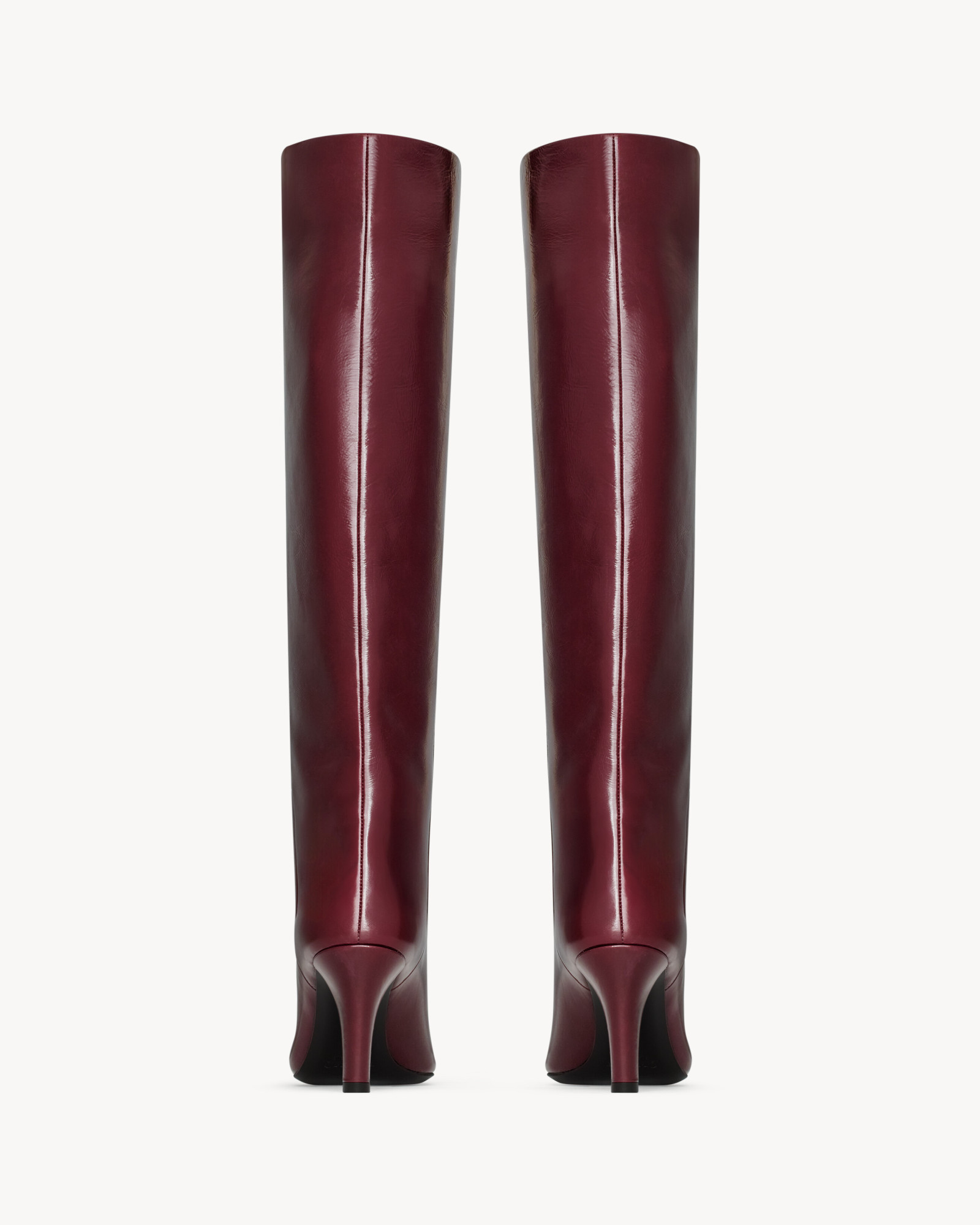 Saint Laurent Jill Boots In Smooth Leather In Brown