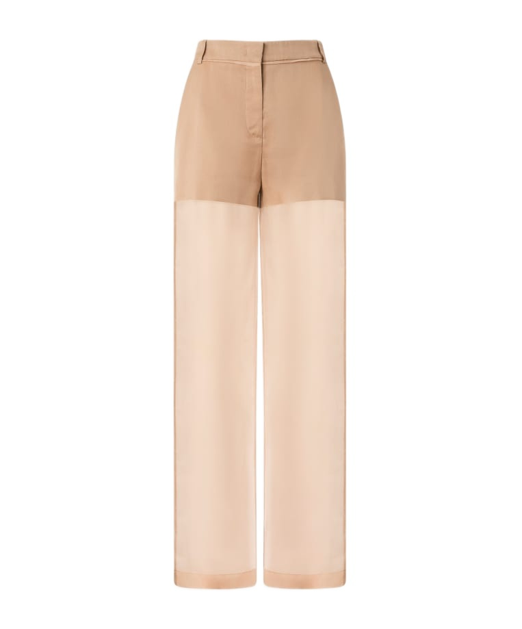 Pinko Belt Loops Slacks In Nude
