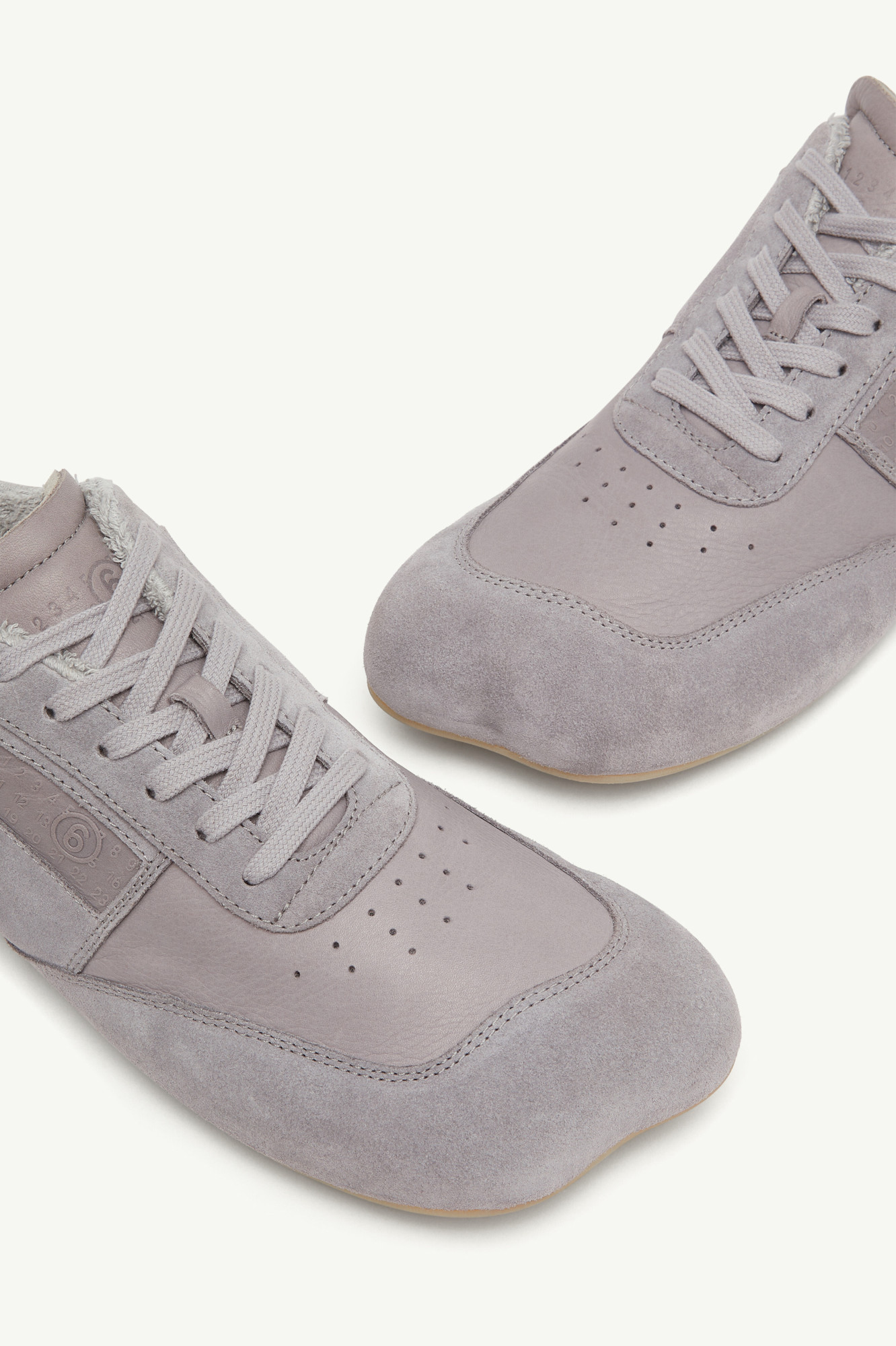 Mm6 Maison Margiela Gray Anatomic Sneakers In Gray