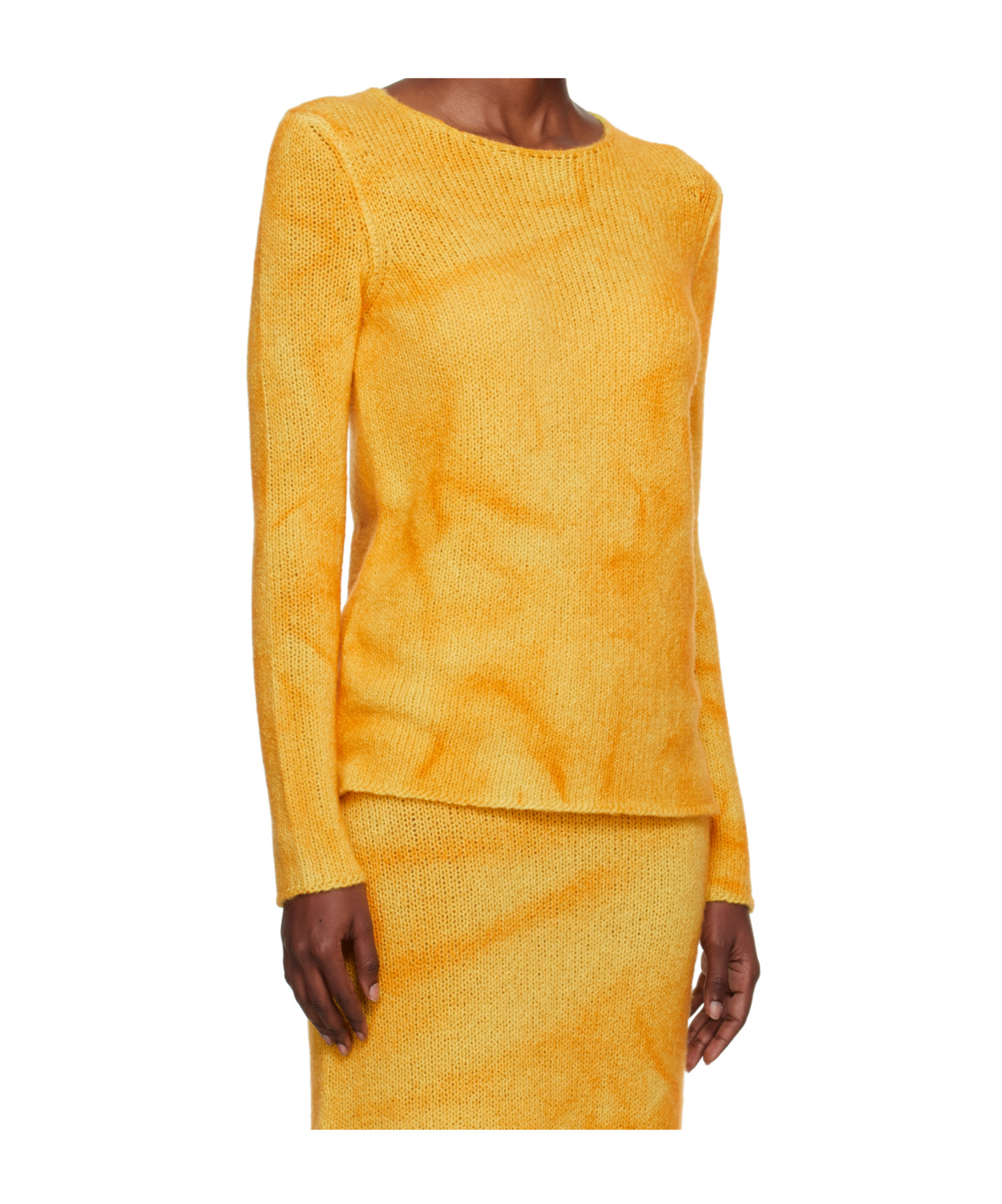 Gabriela Hearst Long Sleeve Sweater In Yellow