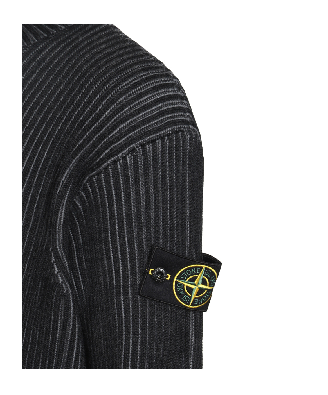 Stone Island Compass-badge Jumper In Black