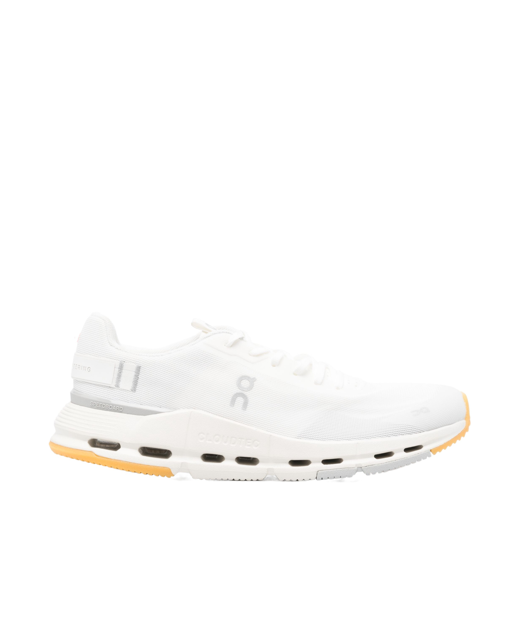 On Running On Sneakers In White
