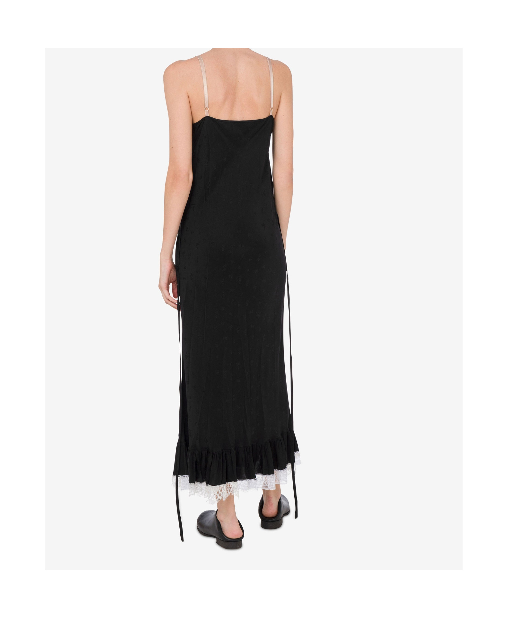 Moschino Suspender Dress In Black