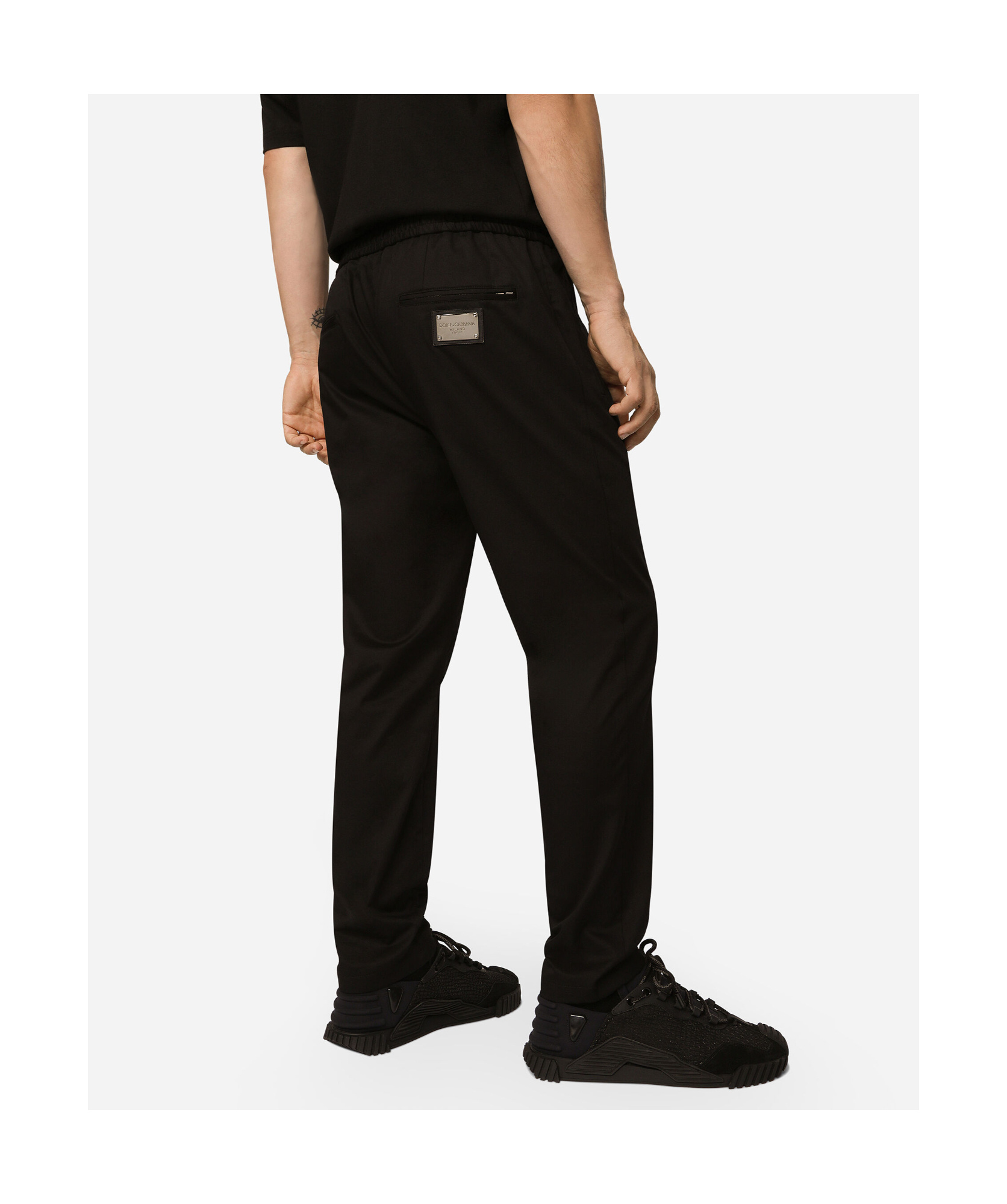 Dolce & Gabbana Stretch Cotton Jogging Pants With Tag In Black
