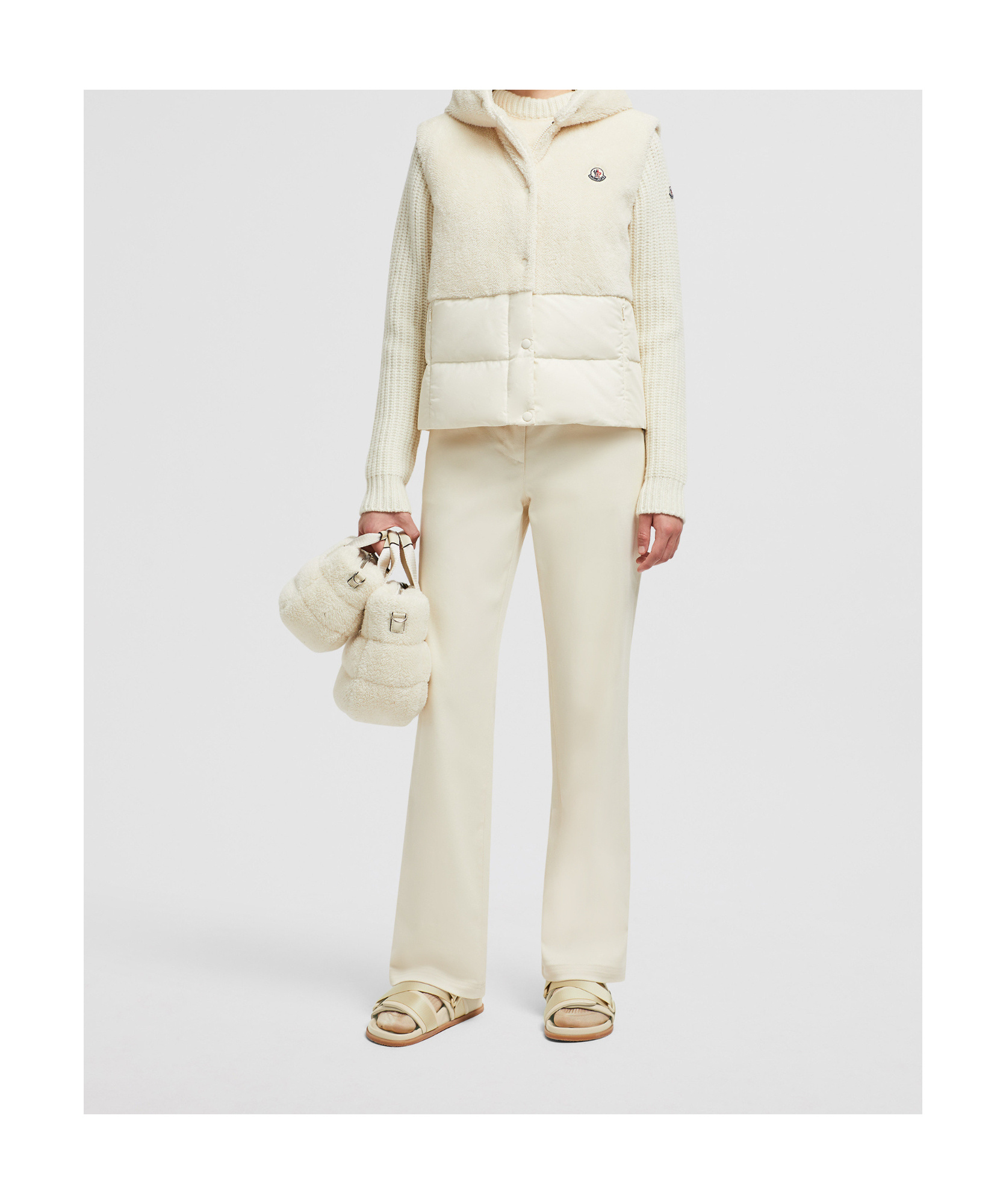 Moncler Teddy Capsule Floy Down Vest In White