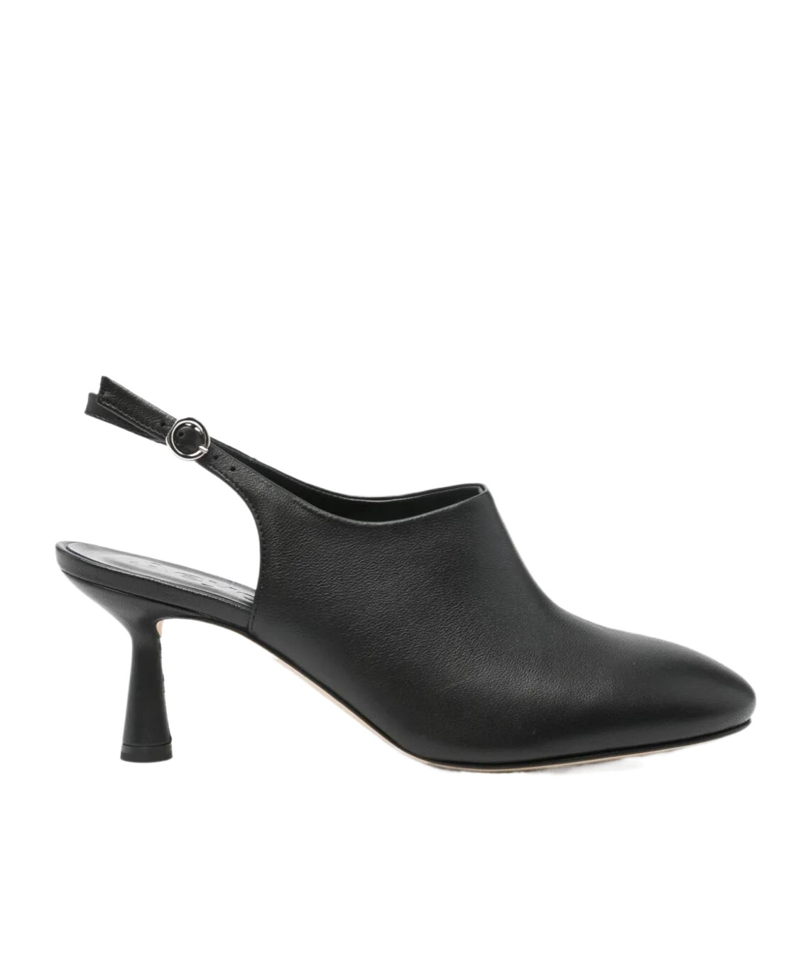 Aeyde 70mm Leather Slingback Pumps In Black