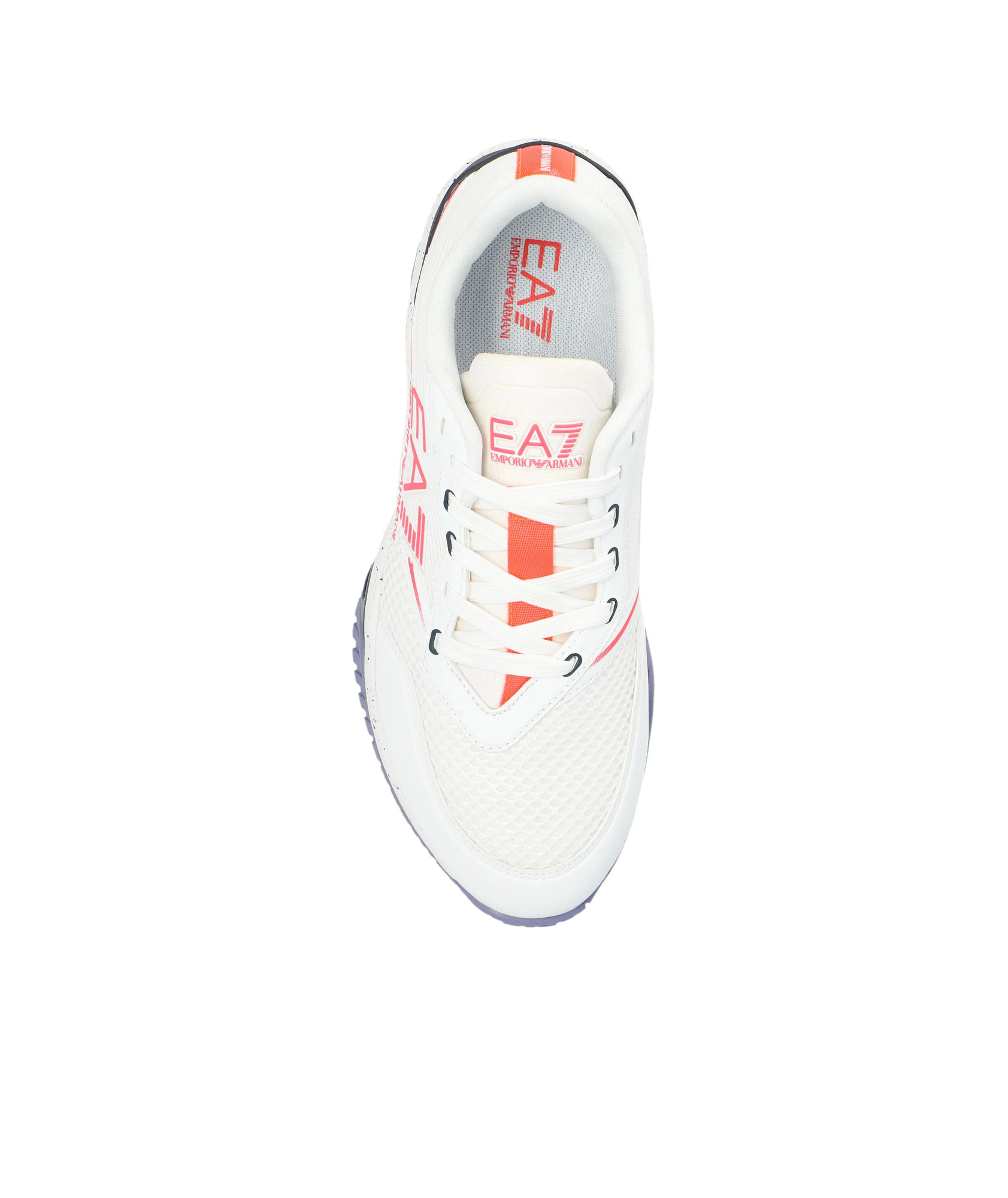 Shop Ea7 Contrasting Low-top Trainers In White