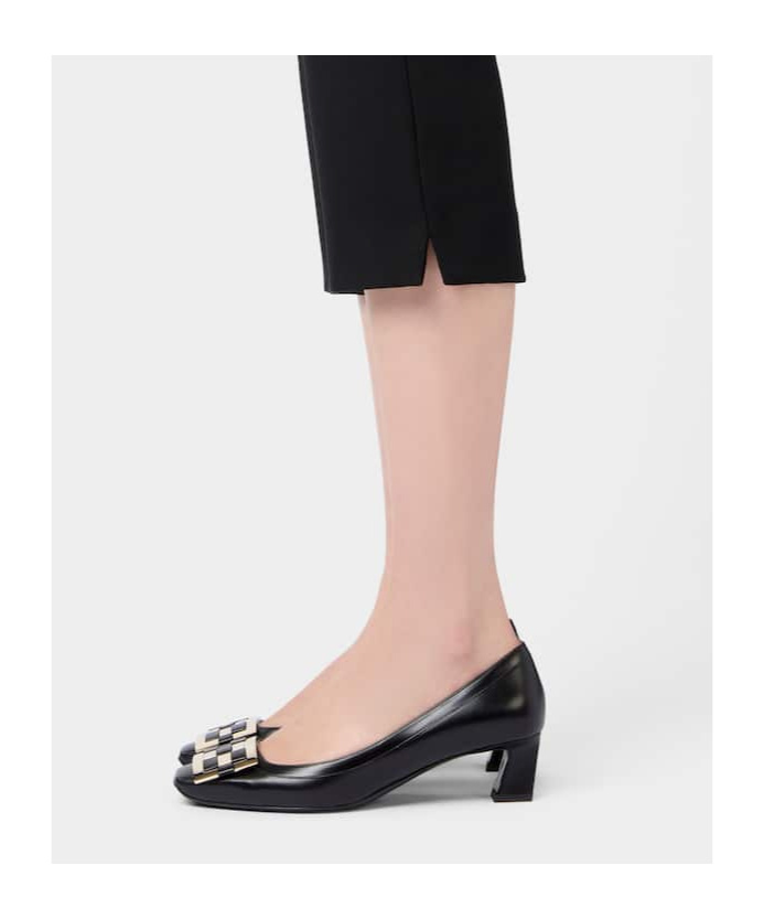 ROGER VIVIER TROMPETTE PUMPS IN LEATHER 