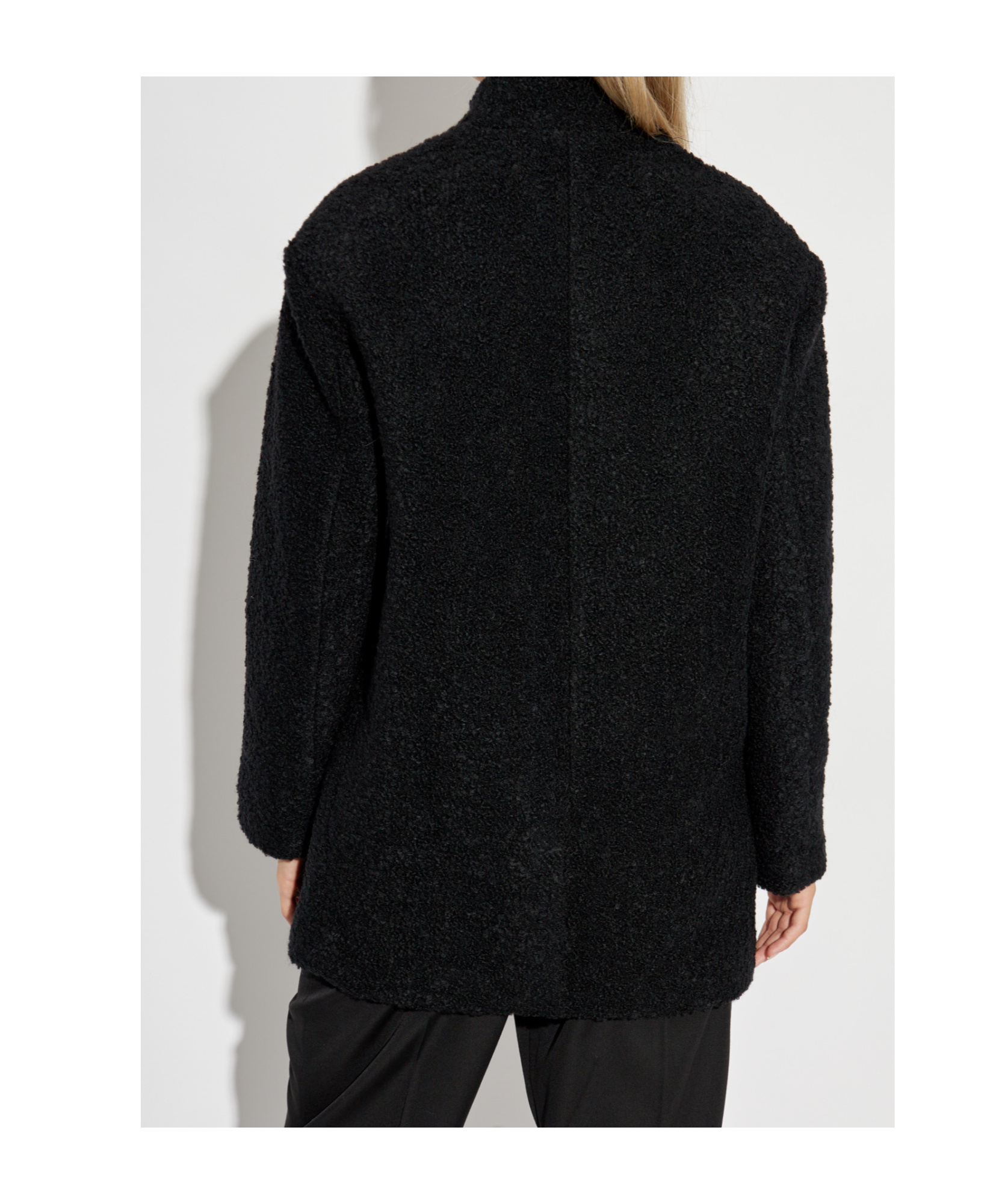 Iro Long-sleeved Coat In Black