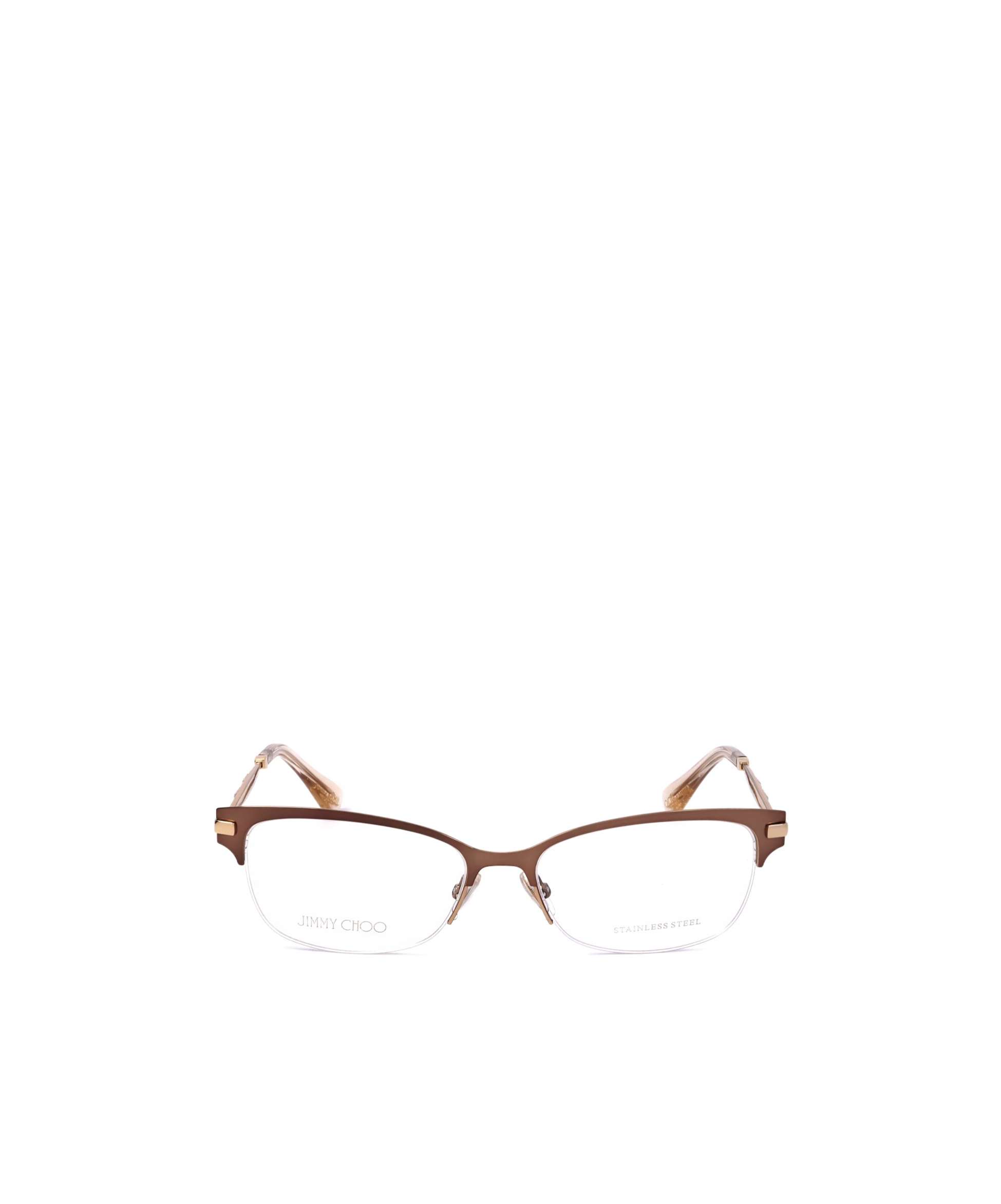 Jimmy Choo Eyewear Rectangle Frame Glasses In White