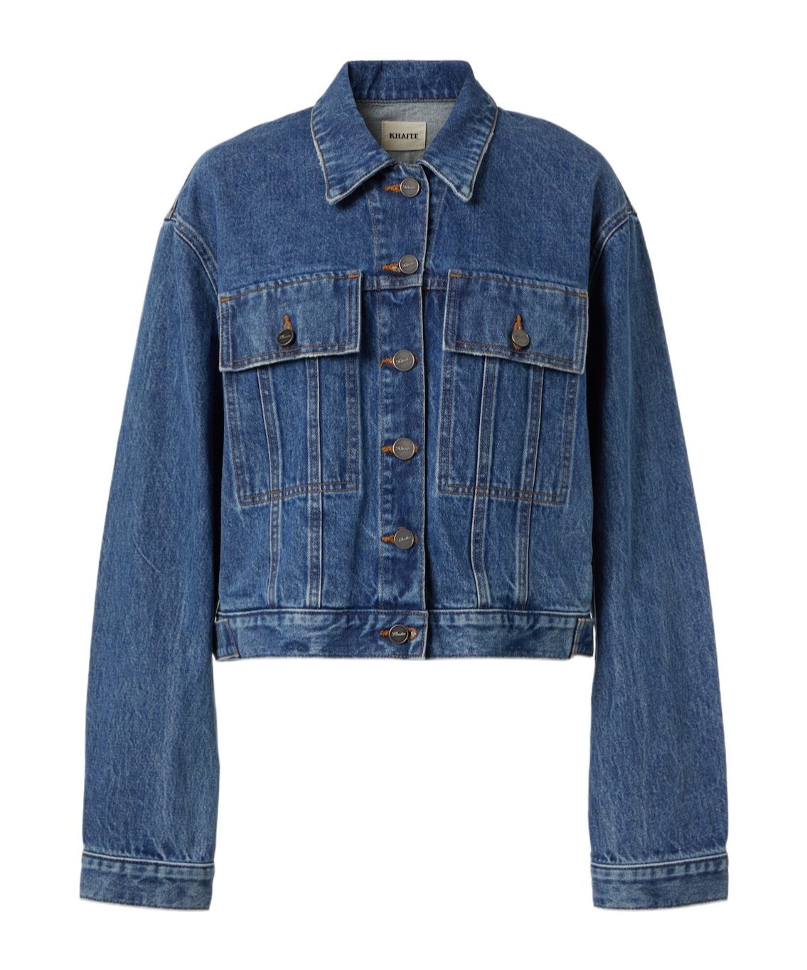 Khaite Saunder Denim Jacket In Blue