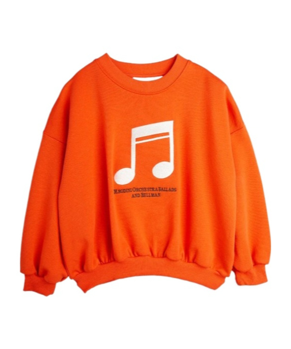 Mini Rodini Crew Neck Sweatshirt In Red