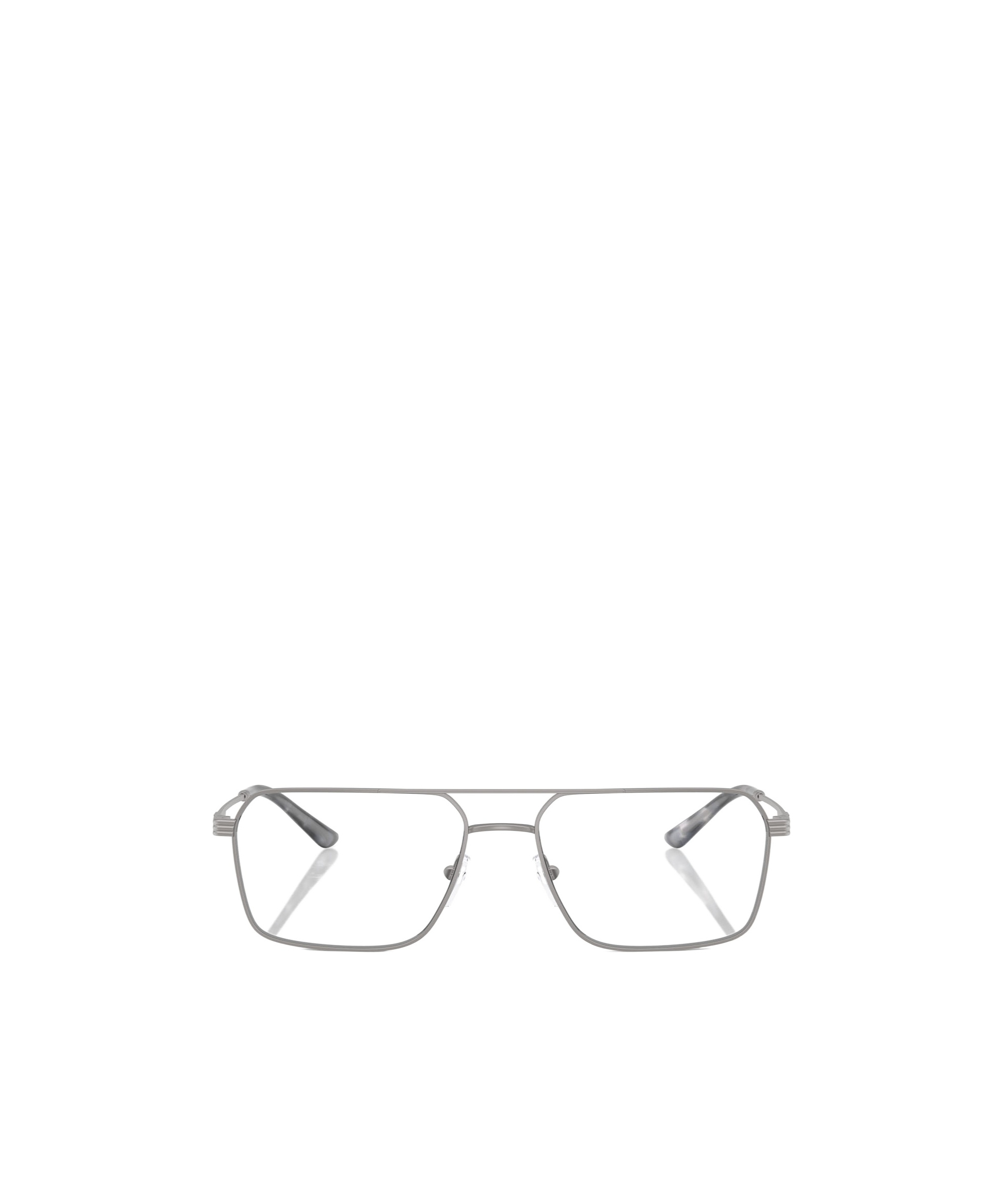 Emporio Armani Pilot Frame Glasses In Metallic