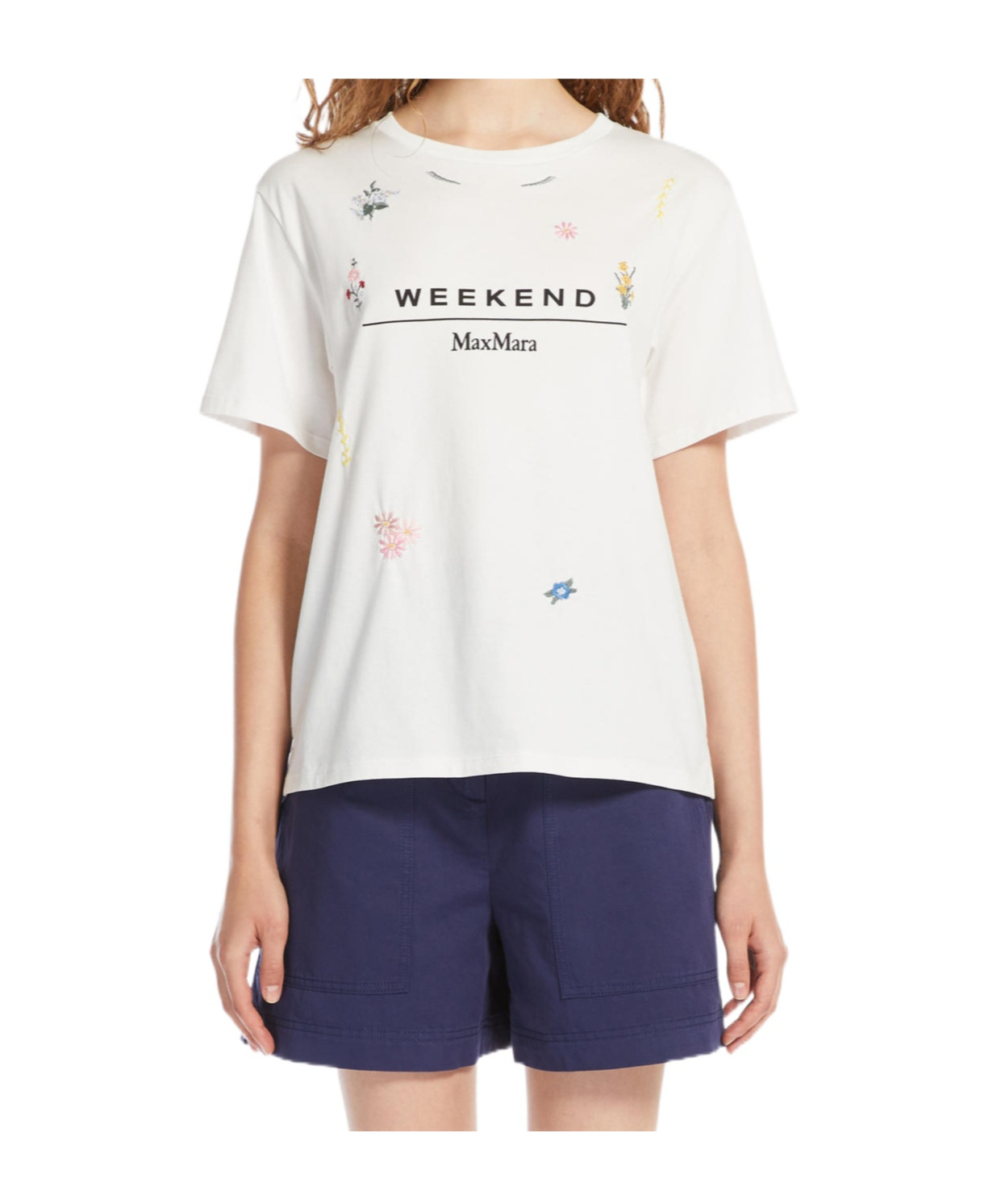 Weekend Max Mara Short-sleeved T-shirt In White