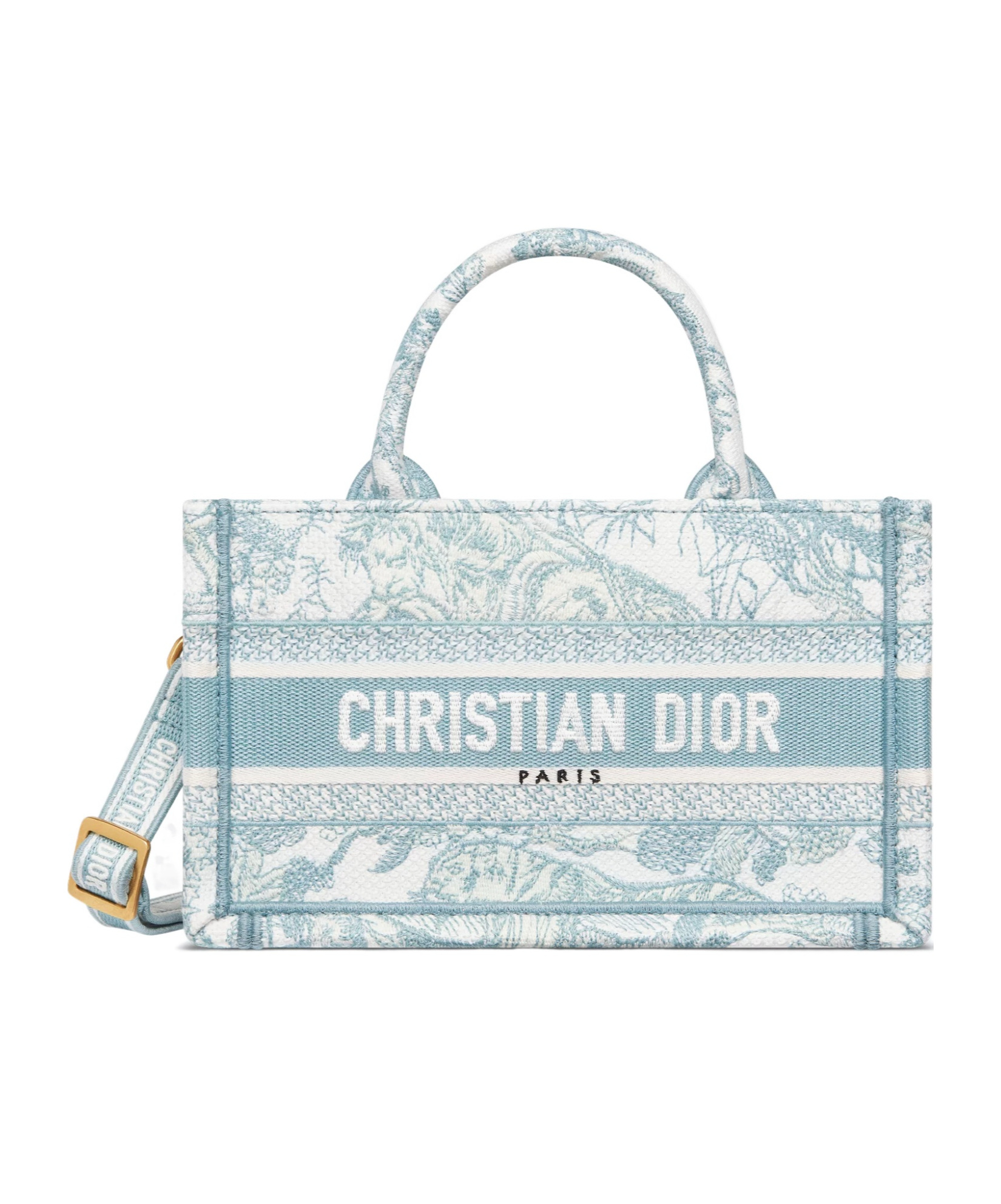 Dior Iviera Mini Book Tote In White