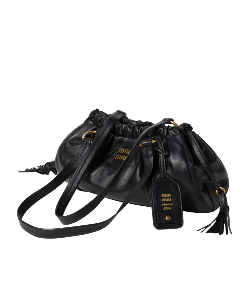 Miu Miu Joie Shoulder Bag In Black