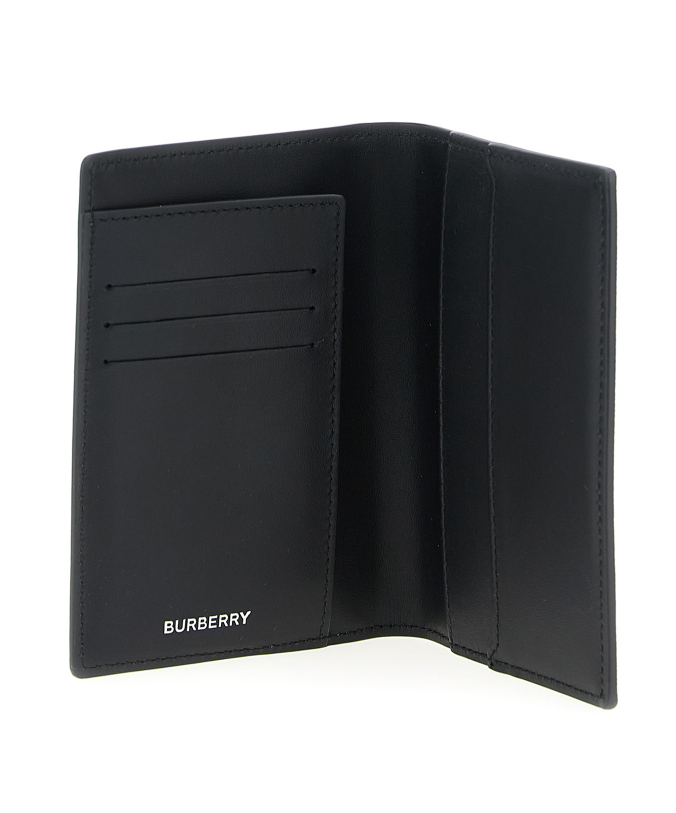 Burberry Checked Bi-fold Passport Holder In Neutral
