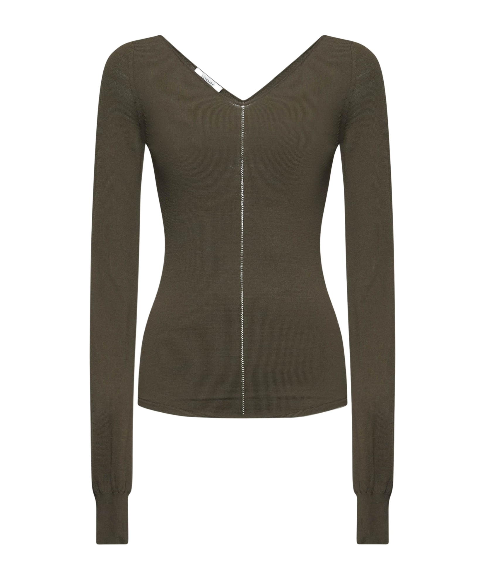 Lemaire Long-sleeved T-shirt In Brown