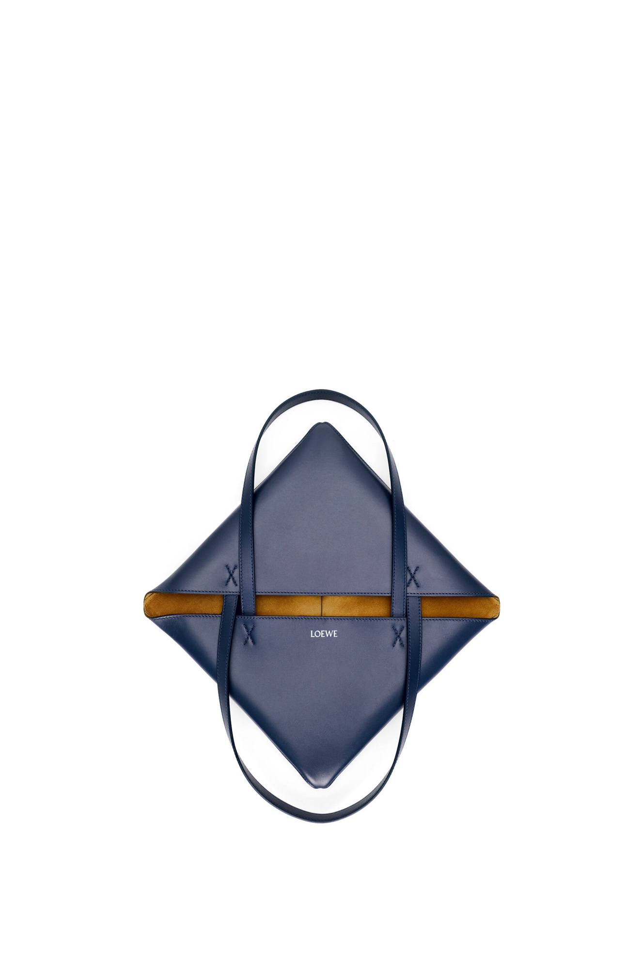 Loewe Women Puzzle Fold Mini Leather Tote In Blue