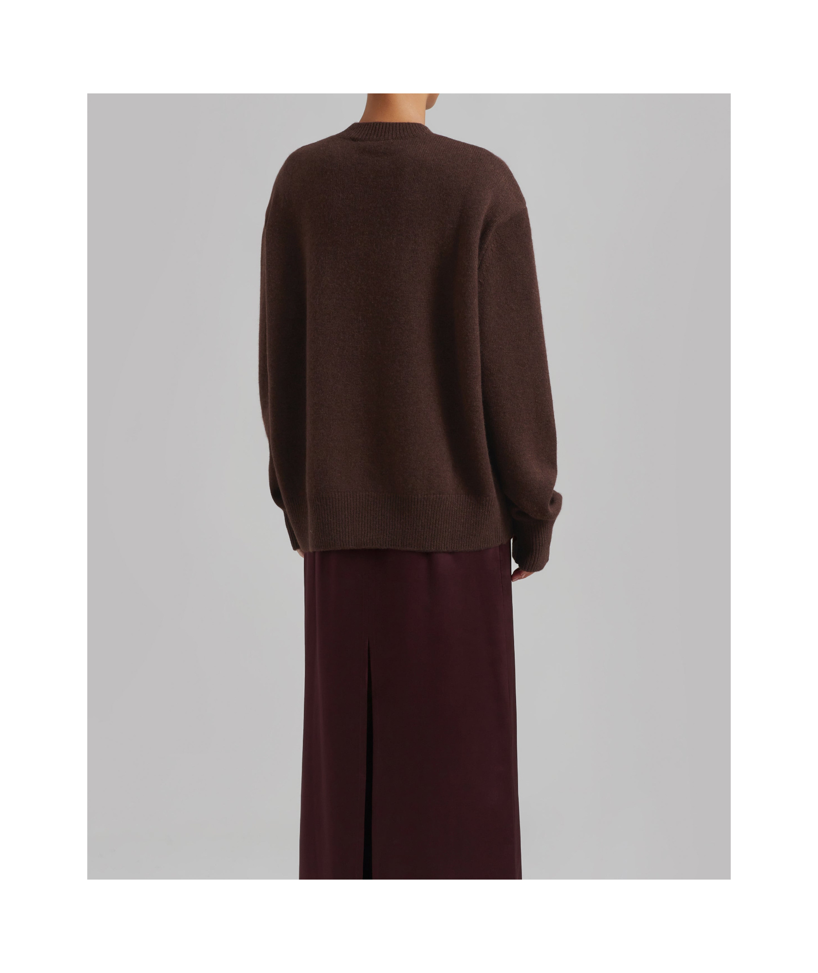 The Frankie Shop Rafaela Padded Knit Sweater - Brown