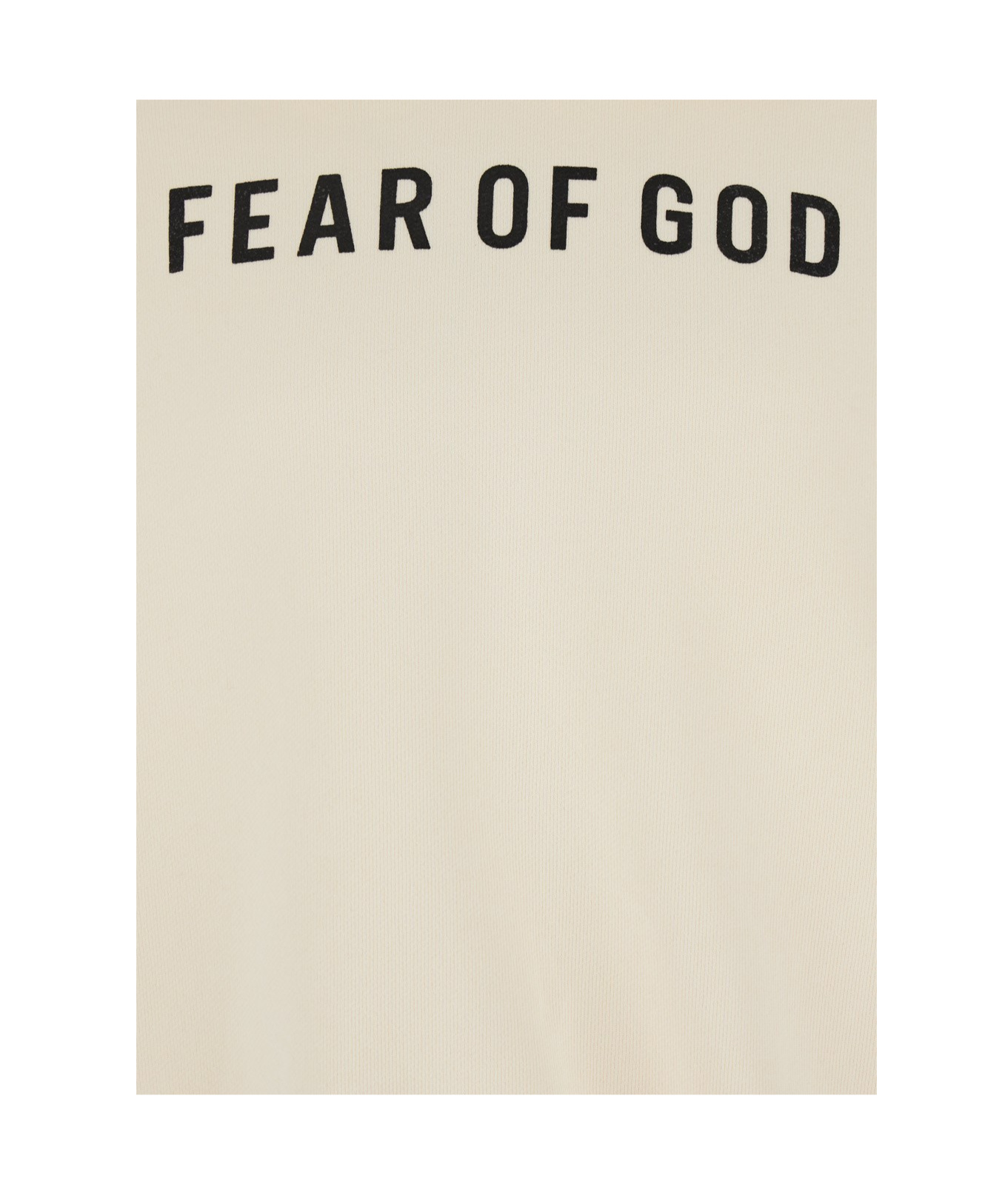Fear Of God Beige Hoodie With Logo Lettering On The Front In Nude