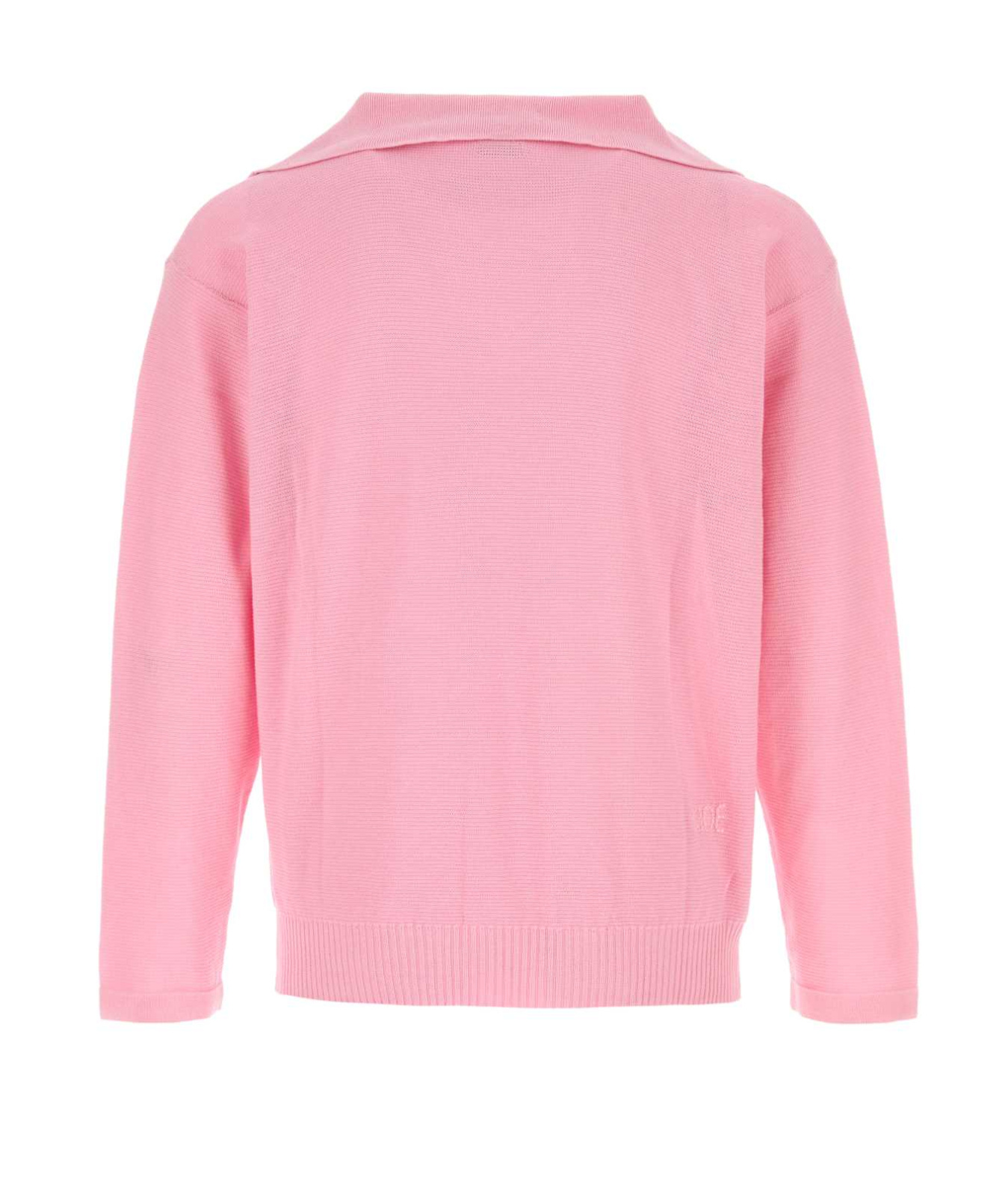 Bode Boxy Long Sleeve Polo In Multi