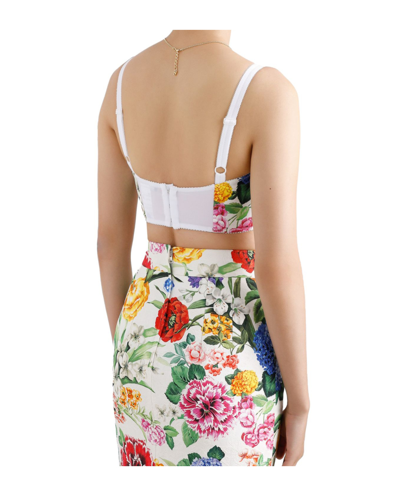 DOLCE & GABBANA PRINTED BRA TOP