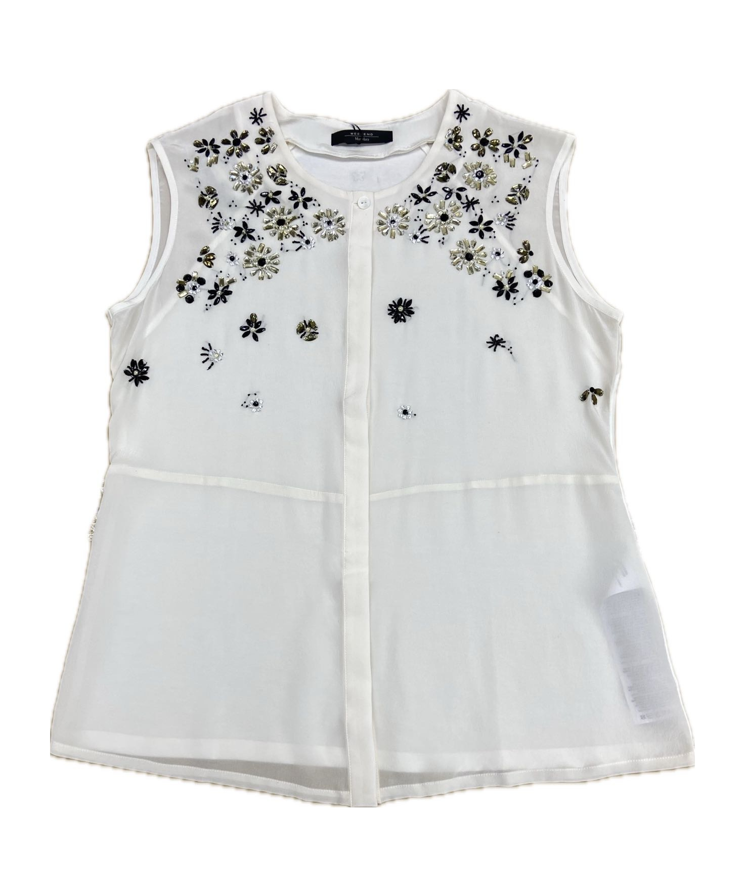 Max Mara Sleeveless Tops In White
