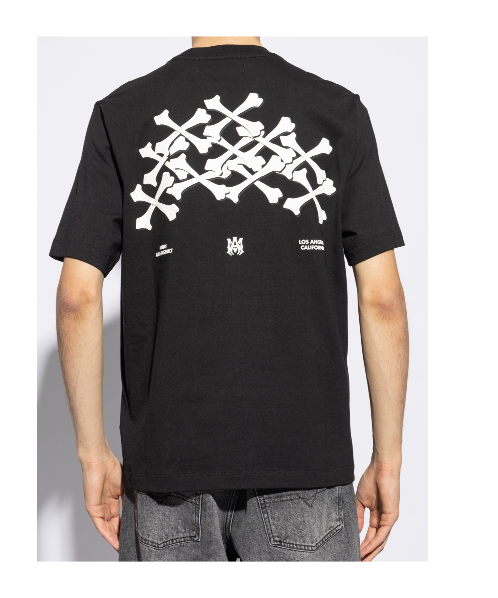 Amiri Tshirt Con Logo In Black