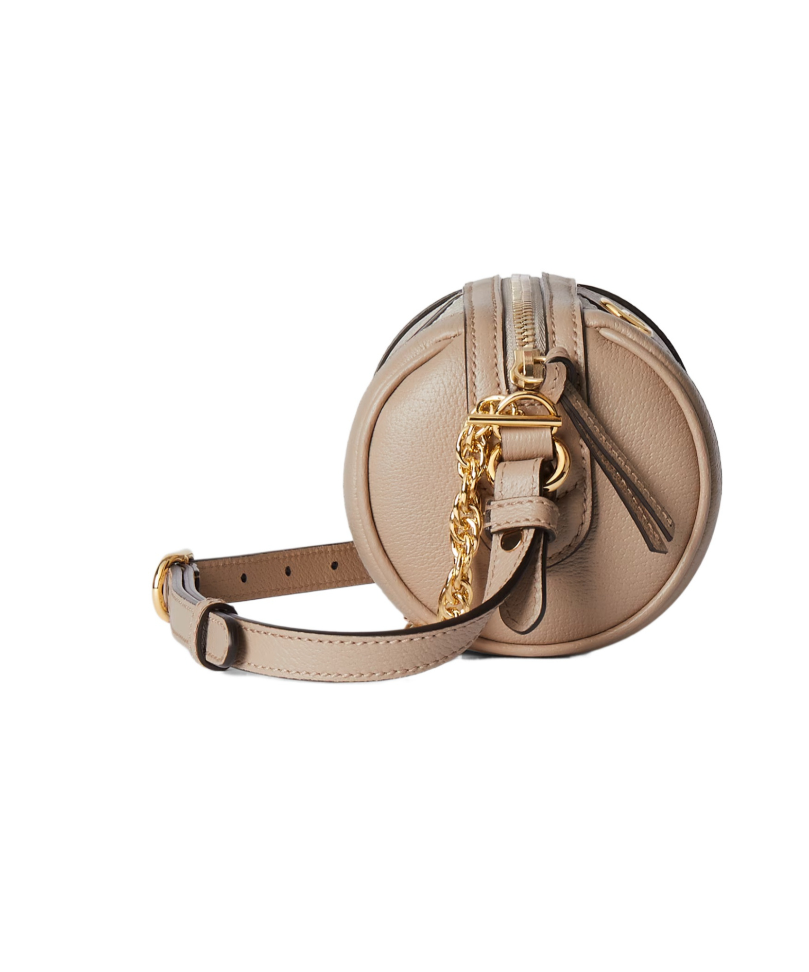 Gucci Brown Canvas Ophidia Mini Shoulder Bag In Nude
