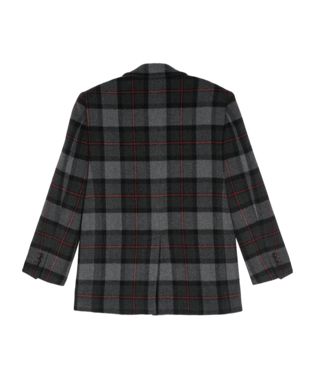 Msgm Checked Blazer In Black